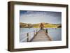 Historic Wharf, Akaroa, Banks Peninsular, South Island, New Zealand-Doug Pearson-Framed Photographic Print