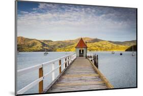 Historic Wharf, Akaroa, Banks Peninsular, South Island, New Zealand-Doug Pearson-Mounted Photographic Print