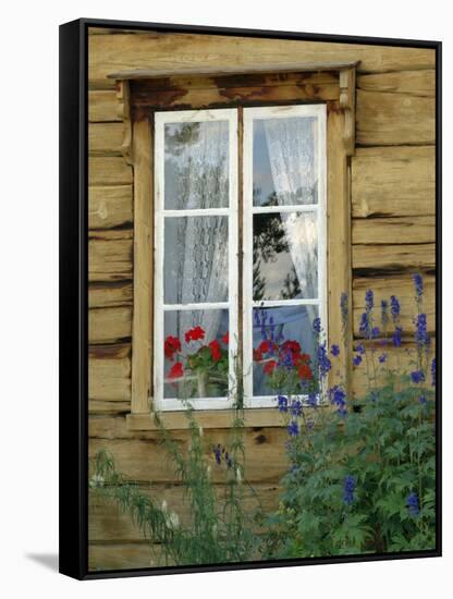 Historic Wooden Buildings, Open Air Museum Near Bardufoss, Norway-Gary Cook-Framed Stretched Canvas