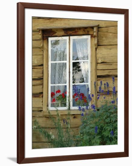 Historic Wooden Buildings, Open Air Museum Near Bardufoss, Norway-Gary Cook-Framed Photographic Print