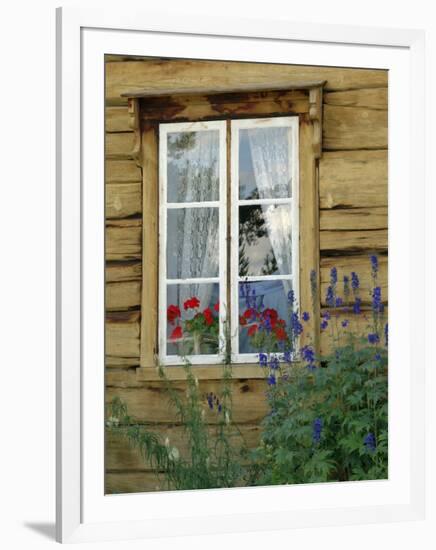 Historic Wooden Buildings, Open Air Museum Near Bardufoss, Norway-Gary Cook-Framed Photographic Print