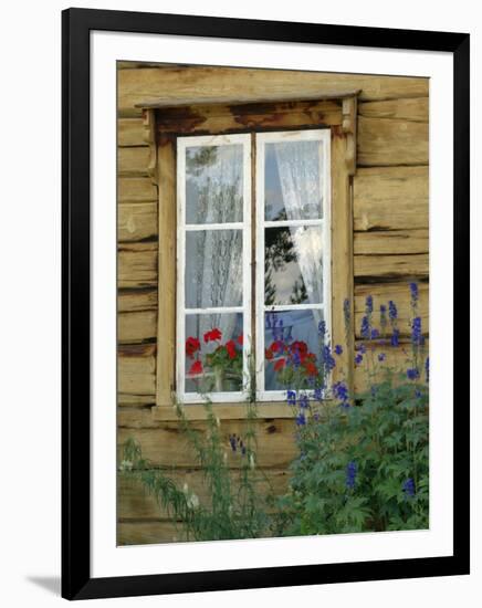 Historic Wooden Buildings, Open Air Museum Near Bardufoss, Norway-Gary Cook-Framed Photographic Print