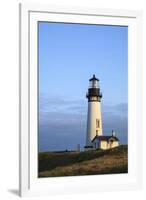 Historic Yaquina Head Lighthouse, Newport, Oregon, USA-Rick A. Brown-Framed Photographic Print