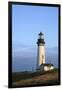 Historic Yaquina Head Lighthouse, Newport, Oregon, USA-Rick A. Brown-Framed Photographic Print