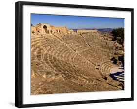 Historical 2Nd Century Roman Theater Ruins in Dougga, Tunisia, Northern Africa-Bill Bachmann-Framed Photographic Print