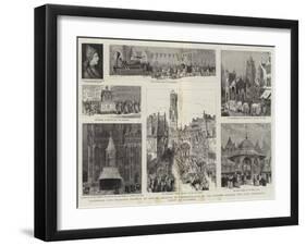 Historical and Religious Pageant at Bruges-Henry William Brewer-Framed Giclee Print