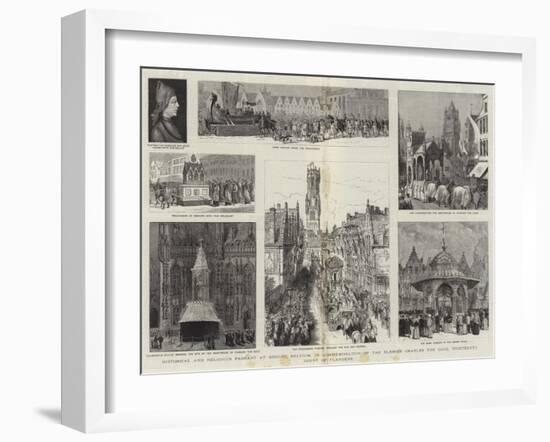 Historical and Religious Pageant at Bruges-Henry William Brewer-Framed Giclee Print