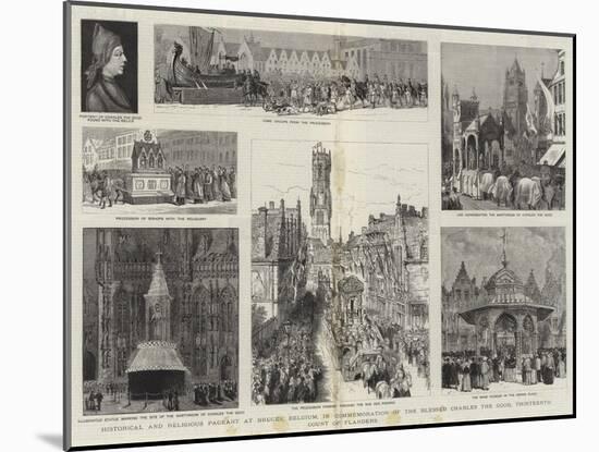 Historical and Religious Pageant at Bruges-Henry William Brewer-Mounted Giclee Print