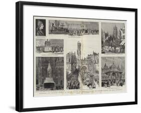 Historical and Religious Pageant at Bruges-Henry William Brewer-Framed Giclee Print