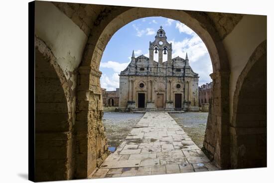 Historical Arkadi Monastery, Crete, Greek Islands, Greece-Michael Runkel-Stretched Canvas