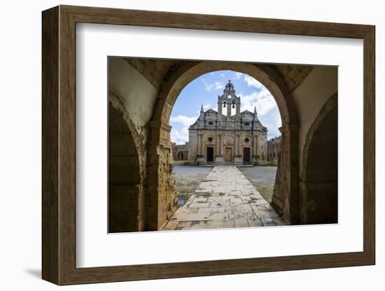 Historical Arkadi Monastery, Crete, Greek Islands, Greece-Michael Runkel-Framed Photographic Print