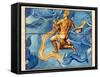Historical Artwork of the Constellation Aquarius-Detlev Van Ravenswaay-Framed Stretched Canvas