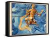 Historical Artwork of the Constellation Aquarius-Detlev Van Ravenswaay-Framed Stretched Canvas