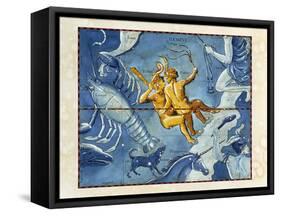 Historical Artwork of the Constellation of Gemini-Detlev Van Ravenswaay-Framed Stretched Canvas