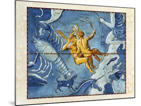 Historical Artwork of the Constellation of Gemini-Detlev Van Ravenswaay-Mounted Photographic Print