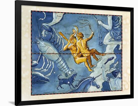 Historical Artwork of the Constellation of Gemini-Detlev Van Ravenswaay-Framed Photographic Print