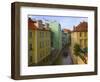 Historical Buildings and Canal, Prague, Czech Republic-Keren Su-Framed Photographic Print