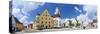 Historical Central Square, Hochstadt, Swabia, Bavaria, Germany-Doug Pearson-Stretched Canvas