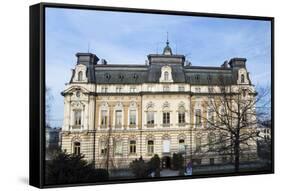 Historical City Hall Building, Nowy Sacz, Poland, Europe-Sopotniccy-Framed Stretched Canvas