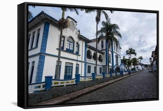 Historical Colonial Buildings in Mariana, Minas Gerais, Brazil, South America-Michael Runkel-Framed Stretched Canvas