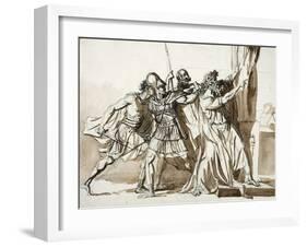 Historical Figure Composition-Jean-germain Drouais-Framed Giclee Print