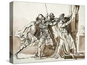 Historical Figure Composition-Jean-germain Drouais-Stretched Canvas