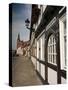 Historical Gothic Style Burgher Houses Along Kirchstrasse Street and Church of St. Stephan, Tangerm-Richard Nebesky-Stretched Canvas