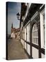 Historical Gothic Style Burgher Houses Along Kirchstrasse Street and Church of St. Stephan, Tangerm-Richard Nebesky-Stretched Canvas