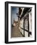 Historical Gothic Style Burgher Houses Along Kirchstrasse Street and Church of St. Stephan, Tangerm-Richard Nebesky-Framed Photographic Print