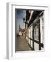 Historical Gothic Style Burgher Houses Along Kirchstrasse Street and Church of St. Stephan, Tangerm-Richard Nebesky-Framed Photographic Print