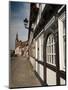 Historical Gothic Style Burgher Houses Along Kirchstrasse Street and Church of St. Stephan, Tangerm-Richard Nebesky-Mounted Photographic Print