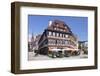Historical half-timbered house Hotel Post, Nagold, Black Forest, Baden-Wurttemberg, Germany-Markus Lange-Framed Photographic Print