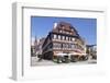 Historical half-timbered house Hotel Post, Nagold, Black Forest, Baden-Wurttemberg, Germany-Markus Lange-Framed Photographic Print