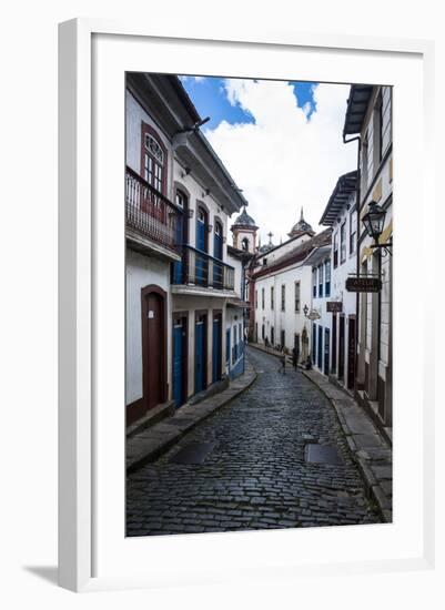 Historical Houses in the Old Mining Town of Ouro Preto-Michael Runkel-Framed Photographic Print