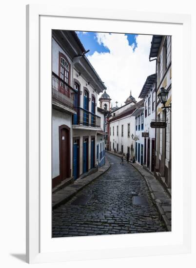 Historical Houses in the Old Mining Town of Ouro Preto-Michael Runkel-Framed Photographic Print