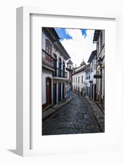 Historical Houses in the Old Mining Town of Ouro Preto-Michael Runkel-Framed Photographic Print