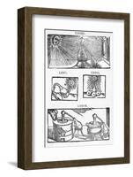 Historical Illustration of Distillation-Middle Temple Library-Framed Photographic Print