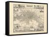 Historical Map of Berlin, Published by Verlag Von Gebrueder Rocca, Berlin 1838-W.v. Moellendorf-Framed Stretched Canvas