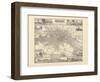 Historical Map of Berlin, Published by Verlag Von Gebrueder Rocca, Berlin 1838-W.v. Moellendorf-Framed Premium Giclee Print