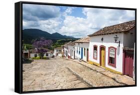 Historical Mining Town of Tiradentes, Minas Gerais, Brazil, South America-Michael Runkel-Framed Stretched Canvas