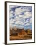 Historical Moulton barn at sunrise, Grand Teton National Park.-Adam Jones-Framed Photographic Print