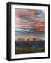 Historical Moulton barn at sunrise, Grand Teton National Park.-Adam Jones-Framed Photographic Print