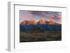 Historical Moulton barn at sunrise, Grand Teton National Park.-Adam Jones-Framed Photographic Print