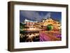 Historical Pagoda Stile Building in Shanghai at Night-Songquan Deng-Framed Photographic Print