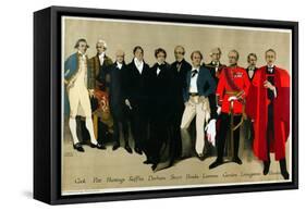 Historical Portraits, from the Series 'The Empire Is Still in Building', 1927-Fred Taylor-Framed Stretched Canvas