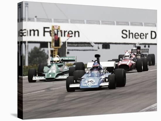 Historical race cars at Grand Prix, Nurburgring-null-Stretched Canvas