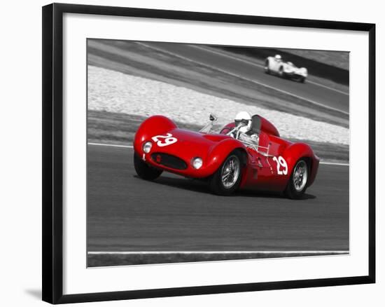 Historical race-cars-Gasoline Images-Framed Art Print