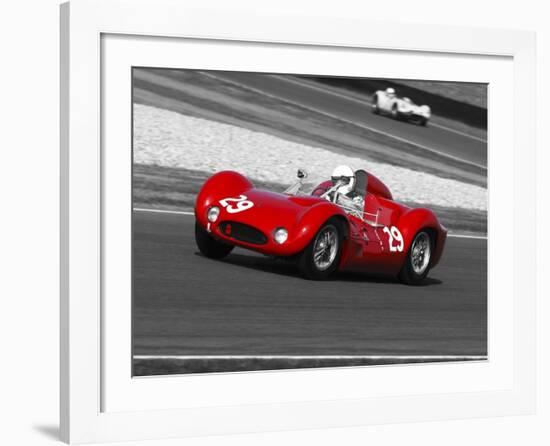 Historical race-cars-Gasoline Images-Framed Art Print