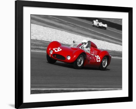 Historical race-cars-Gasoline Images-Framed Art Print