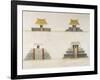 Historical Reconstruction of Buildings in Tenochtitlan-null-Framed Giclee Print